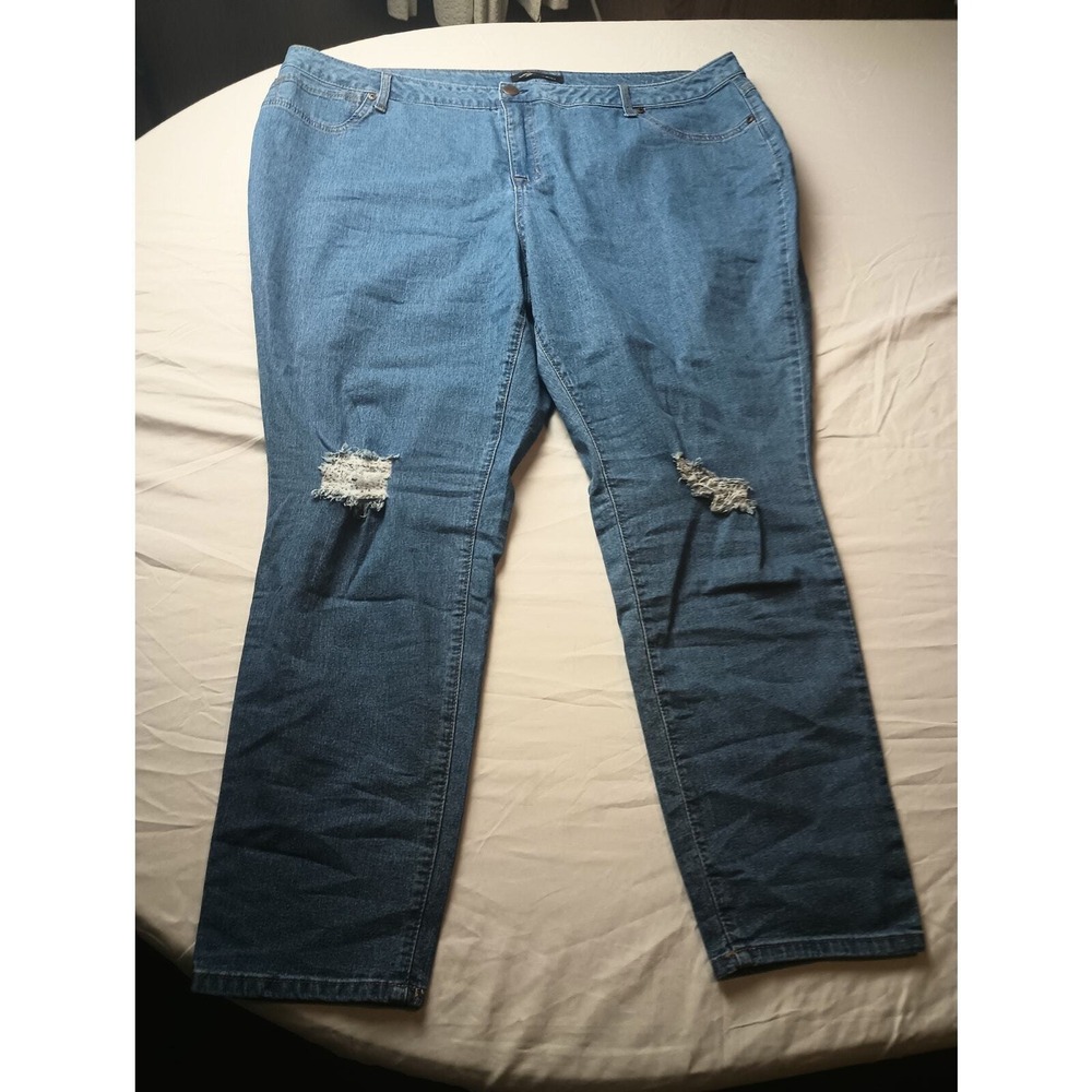 Ag Demin Plus‎ Size Distressed High Rise Women Jeans Size 24W